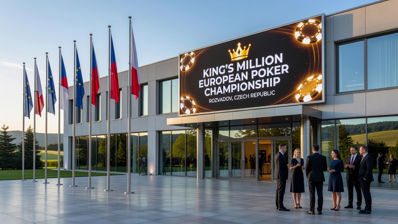 Poker tournament action during a major European series at King's Resort